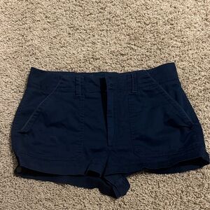 Abercrombie & Fitch Dark Blue High Waist Shorts